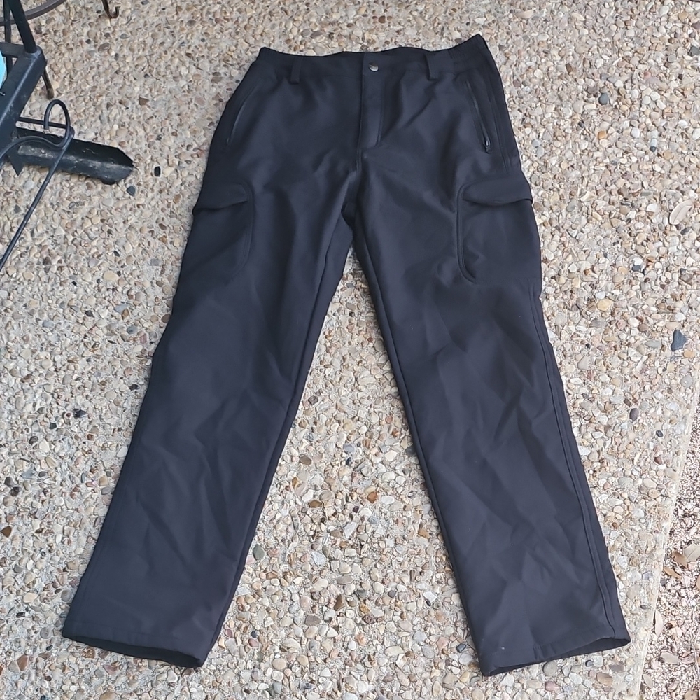 FREE SOLDIER Outdoor Apparel Tactical Poly Spandex Black Camo Pants 32 34 Inseam